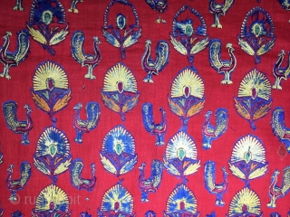 İndian Mochi Textiles 19th Century Size:100x52cm/ 40x20 inches                         