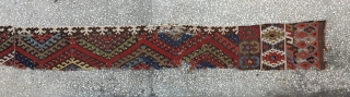 Central Anatolian Hotamış Kilim Fragment 19th Century...
Size:426x31Cm / 14”x1’1”                        