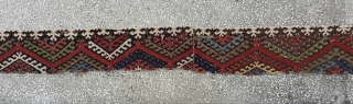 Central Anatolian Hotamış Kilim Fragment 19th Century...
Size:426x31Cm / 14”x1’1”                        