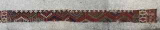 Central Anatolian Hotamış Kilim Fragment 19th Century...
Size:426x31Cm / 14”x1’1”                        