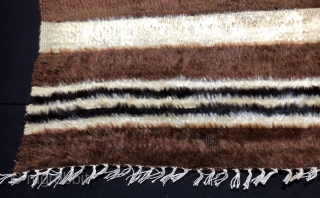 Anatolian Goat Hair (Angora Wool)Siirt Blanket Size:180x134cm / 5’11x4’5”                        