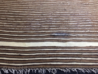 Anatolian Goat (Angora Wool)Hair Siirt Blanket 
Size:197x156cm / 6’5”x5’2”                        