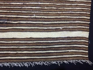 Anatolian Goat (Angora Wool)Hair Siirt Blanket 
Size:197x156cm / 6’5”x5’2”                        