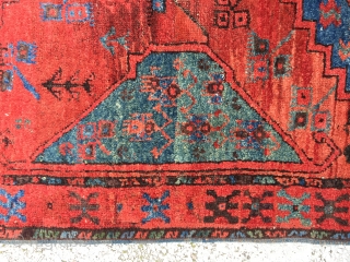 Central Anatolian Karaman Area(Ayrancı village Rug) end of 18th / beginning of the 19th  Century Size:286x140 Cm /9’5”x4’6” Very high pile,great dyes...          