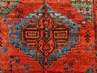 Central Anatolian Karaman Area(Ayrancı village Rug) end of 18th / beginning of the 19th  Century Size:286x140 Cm /9’5”x4’6” Very high pile,great dyes...          
