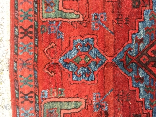 Central Anatolian Karaman Area(Ayrancı village Rug) end of 18th / beginning of the 19th  Century Size:286x140 Cm /9’5”x4’6” Very high pile,great dyes...          