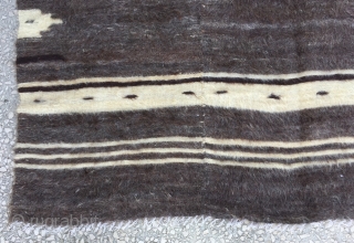 Anatolian  Goat (Angora Wool)Hair Siirt Blanket Size:187x132cm / 6”x4’4”                       