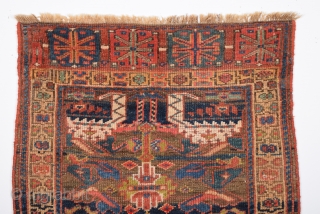 19th century from Iran  bag face
size 74 x 68 Cm
        2'5" x2;2''             