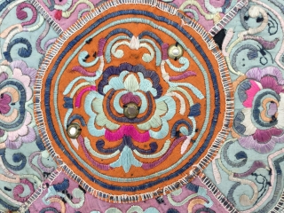 Chinese Embroidery 19th Century Size:41x36cm / 14x16 inc Made it a pillow it ,linen Backing and hidden zipper               