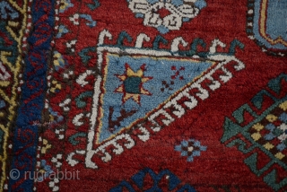 2nd half 19th Century Caucasian Fahrola Rug
Size:266 x 159 Cm
           8'9"x5'3"            