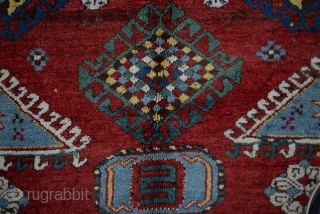 2nd half 19th Century Caucasian Fahrola Rug
Size:266 x 159 Cm
           8'9"x5'3"            