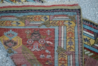 19th Century Kirsehir prayer rug
Size:152 x 100 Cm
          5"x3'3"
Please take the time to view my other pieces. Thank you.     
