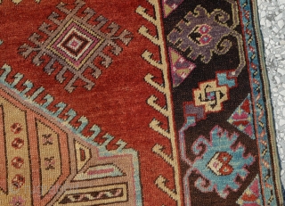 Central Anatolian 19th Century Kirsehir rug Size:160 x 112 Cm 5'3"x3'8" Please take the time to view my other pieces. Thank you.           