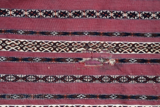 19th century Tekke  Ak chuval
size:127x82cm
          4'2"x2'8"                 