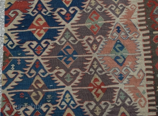 Antique Central Anatolian kilim (Konya)
size:363x78cm
         22"x2'8"                   