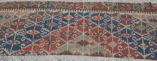 Antique Central Anatolian kilim (Konya)
size:363x78cm
         22"x2'8"                   