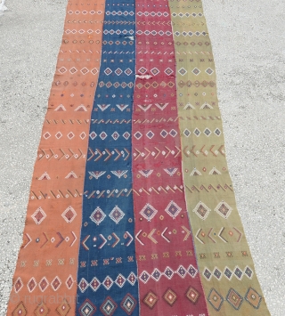 19th Century Central Anatolia (Sivas) Kilim
size:450x132cm
        14'11"x4'5"                   