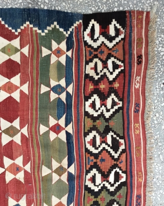 Anatolian (Varsak) south-west Antalya Kilim 19th Century 
Size:146x342Cm 4'9x11'2"                        