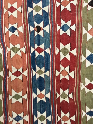 Anatolian (Varsak) south-west Antalya Kilim 19th Century 
Size:146x342Cm 4'9x11'2"                        