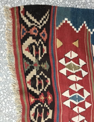 Anatolian (Varsak) south-west Antalya Kilim 19th Century 
Size:146x342Cm 4'9x11'2"                        