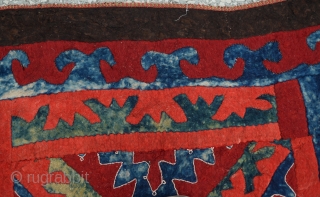 Antique Uzbek Felt Rug 
Size:400x130 Cm
        10'8"x4'4"                   
