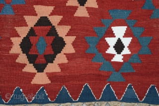 Antique Caucasian Kazak Kilim Great Colors 
Size:157 x 308
        5'3 x 10'5              