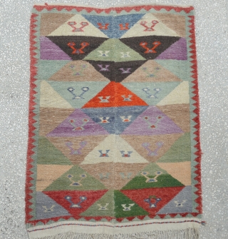 Anatolian Konya(Obruk) minimalist Tulu rug, Size: 109 x 146 Cm
                        ...