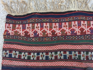 Caucasian (Verneh)19th Century Verneh Kilim Size:171 x 263 Cm / 5'7"x8'7"                      