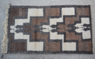 Central Anatolian  Angora Tulu Rug Size:116 x 200 Cm
                        ...