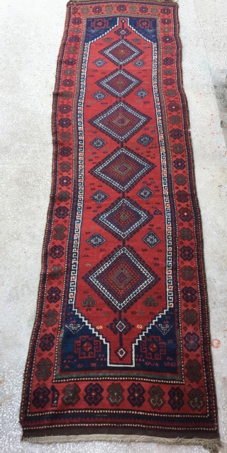 Anatolian Kurdish Rug-19th Century
Size:120X418cm / 14"X4"                           