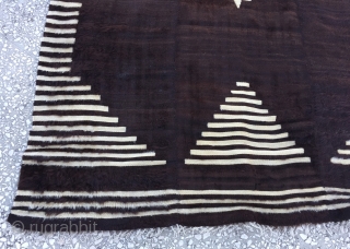 Anatolian Goat (Angora Wool)Hair Siirt Blanket  Size:178x122 cm                        