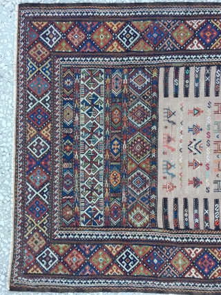 Kurdısh (Koçan) Sumac kilim Rug
Size: 178x95 cm/ 5’8”x3’1” ft                        