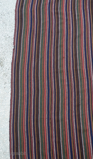 Shahsavan Striped Kilim 
Size:194 x 234Cm
       6'6"x7'9"                    