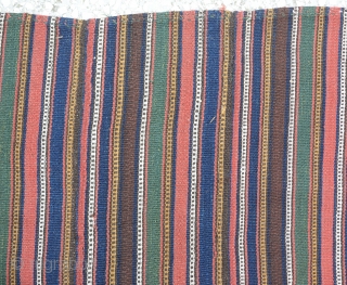 Shahsavan Striped Kilim 
Size:194 x 234Cm
       6'6"x7'9"                    