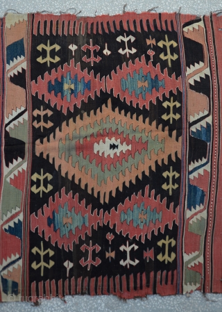 Old Anatolian (probably Afyon region) Kilim
Size:162x310 Cm
        5'5"x 10'4"                 