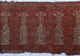 Ersari Beshir Rug Late 19th Century, five beautiful ranks
 size160 x 300 cm   10'0"x5'2"                 