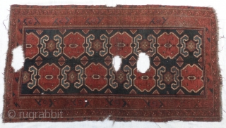 Ikat Design Beluch fragment Rug 
size:194 x 110 cm
          6'6" x 3'8"            