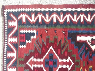 Caucasian Kuba Kilim 19th Century size:244x170cm / 8'x5'7"                         