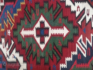 Caucasian Kuba Kilim 19th Century size:244x170cm / 8'x5'7"                         