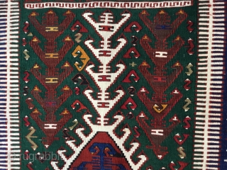 Central Anatolian (KONYA) prayer Kilim Rug 
End of 19th Century
Size=220X121cm / 7’2”X4”                     