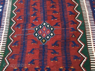 Central Anatolian (KONYA) prayer Kilim Rug 
End of 19th Century
Size=220X121cm / 7’2”X4”                     