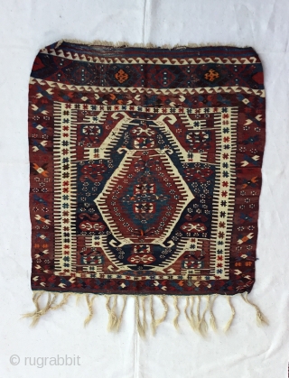  West Anatolian Aydın Kilim Rug 
End of 19th Century
Size:115X109cm / 3’9”X3’6”                     