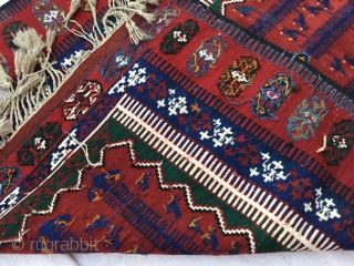 Central Anatolian (KONYA) prayer Kilim Rug 
End of 19th Century
Size=220X121cm / 7’2”X4”                     