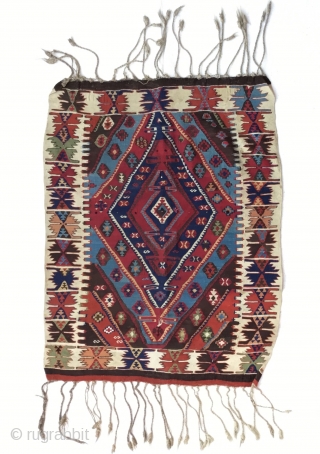 East Anatolian Kilim Rug 
End of 19th Century 
Size:130X102cm / 4’4”X3’4”                      