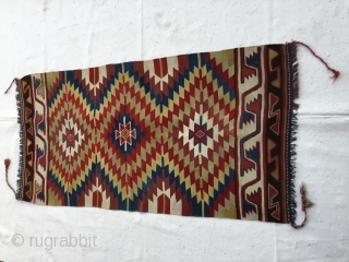 Manastir kilim 19th Century-Begining of 20th 
Size:131X64cm / 4’2”X2’1”                        