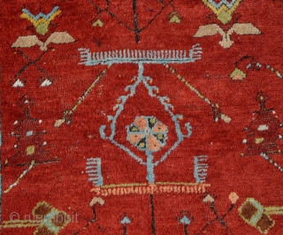 Antique Anatolian Konya Ladik Rug
,This Special Ladik Rug was hand woven by nomad women in Konya,
 a city in centre of Turkey.
19th century size:177 x 97 Cm
       ...