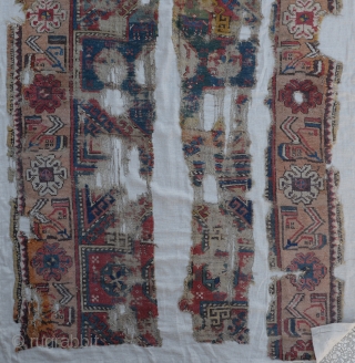 18th Century 
Central Anatolian
 Konya Rug Fragment.Size 115 x 177 Cm
                       ...