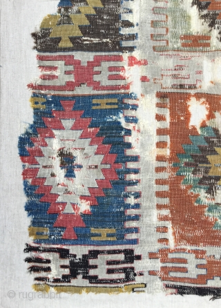 Konya Kilim Fragment,(Seydisehir)
Beginning of 19th Century 
Size: 153 x 295 cm]
         5" x 7'9"           