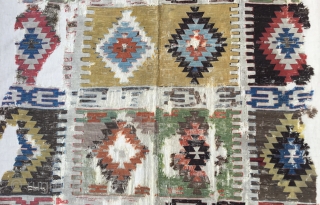 Konya Kilim Fragment,(Seydisehir)
Beginning of 19th Century 
Size: 153 x 295 cm]
         5" x 7'9"           