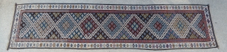 Iran runner kilim 19th centruy
Size:104 x 433 cm
        3'4 x  14'3"              